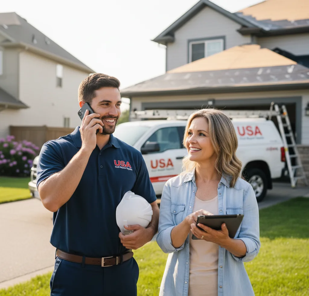 USA Roof Repair Experts customer support in Toano